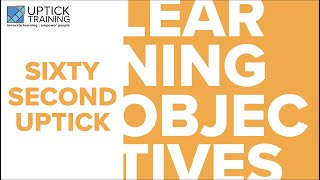 60-second UpTick - Individualised learning objectives