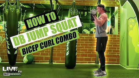 How To: Dumbbell Jump Squat To Bicep Curl