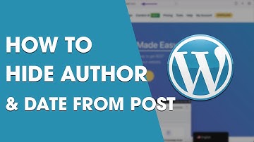 How to Hide Author & Date From Posts in WordPress (Step By Step)