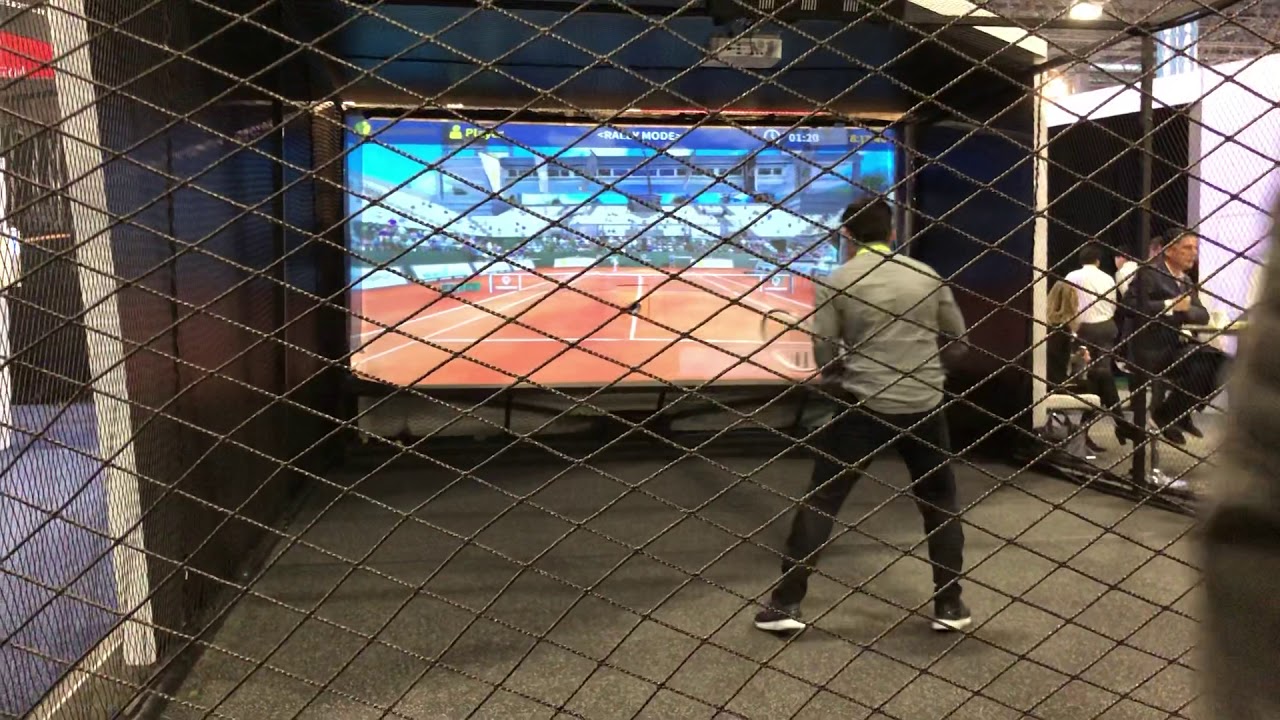 Tennis Simulator - CES 2019 - YouTube