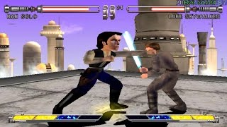 Star Wars Masters Of Teras Kasi Ps1 Big Head Han Solo Secret Code Hd