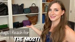 My MOST Used Handbags! Gucci, YSL, LV, Chloe, Chanel, Coach, Brighton