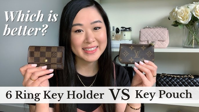 LOUIS VUITTON KEY HOLDER vs KEY POUCH: COMPARISON, WEAR & TEAR, REVIEW AND  MY FAVOURITE! 