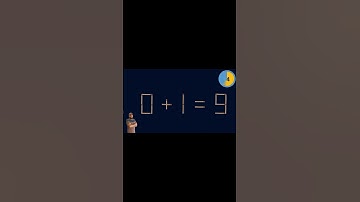 Move only 2 sticks to make equation correct | Matchstick Puzzle 0+1=9