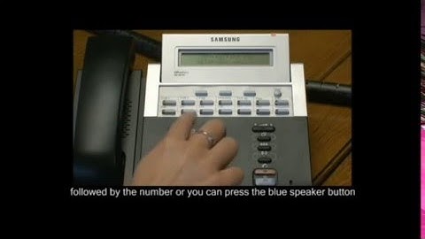 How to Make a Handsfree Call On a Samsung DS5014s Handset