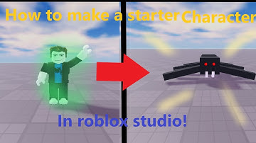 How to make a starter character in roblox studio! (Tutorial 2025)