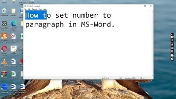 MS-Word: Set Number to Paragraph | Loksewa Computer Skill Test Practice