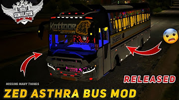 download ZED ASTHRA BUS MOD for bus simulator indonesia | BUSSID V3.7.1 | #bussidmods