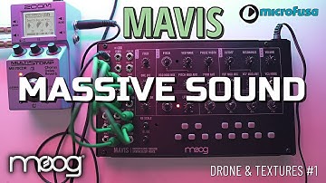 MOOG MAVIS MONOPHONIC ANALOG SYNTHESIZER - MASSIVE SOUND !   DRONE & TEXTURES #1