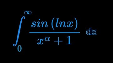 Monster Integral of sin(lnx)/x^α+1 dx from 0 to infinity