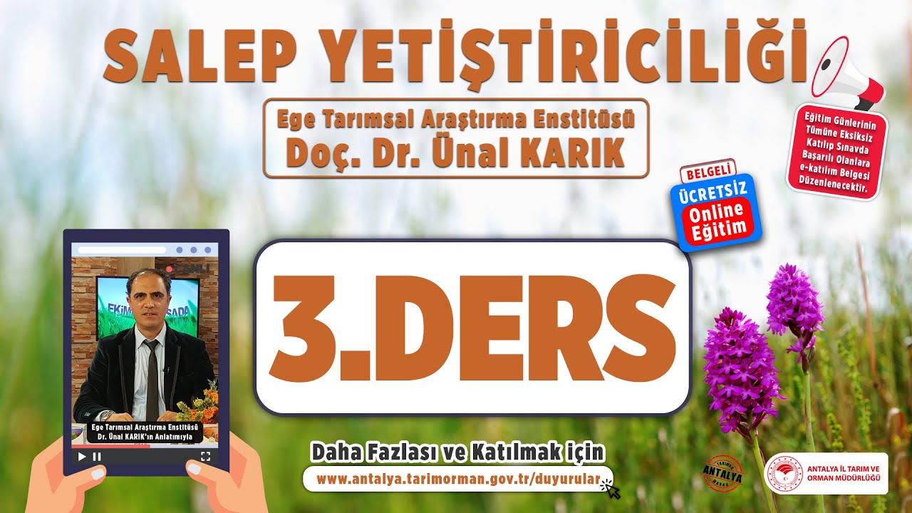 Salep Yetiştiriciliği 3.Ders