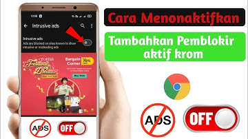 Cara Menonaktifkan Pemblokir Iklan di Google Chrome untuk Android 2025 |