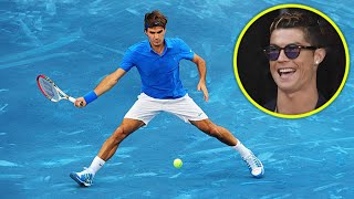 The Day Federer Used Magic On Blue Clay Even Cristiano Ronaldo Was Impressed