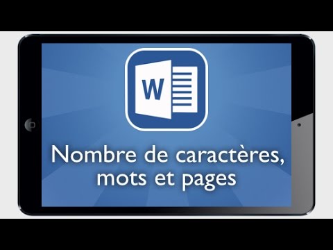 tutoriel word ipad afficher le nombre de pages mots et de caracteres de votre document youtube