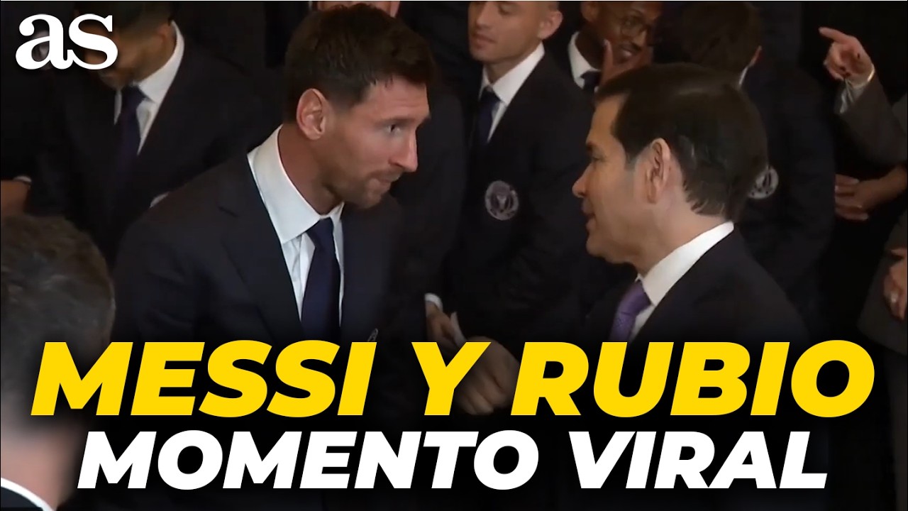 El MOMENTAZO entre MARCO RUBIO y LIONEL MESSI en la Casa Blanca