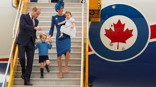 Уильям и Кейт с детьми прибыли в Канаду с официальным визитом (новости)