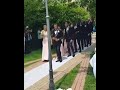 Smooth wedding entrance 