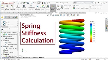Spring stiffness calculation in SOLIDWORKS