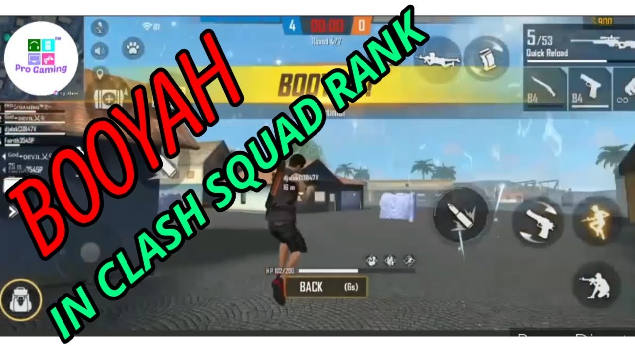 Free fire Clash Squad Rank Mode Game Play BOOYAH.Clash Squad Rank Mode ...