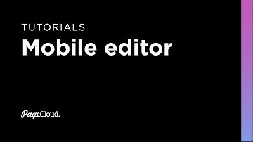 Mobile Editor
