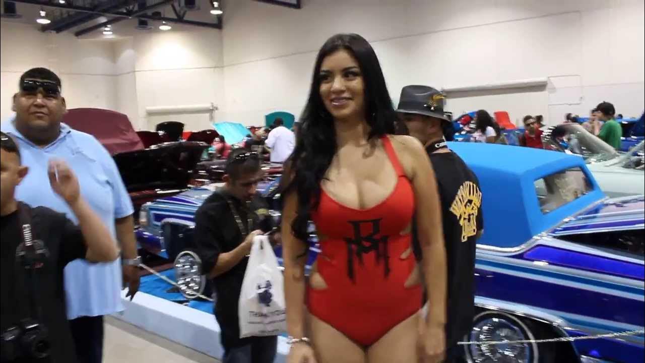 bad latina model at lowrider car show las vegas YouTube