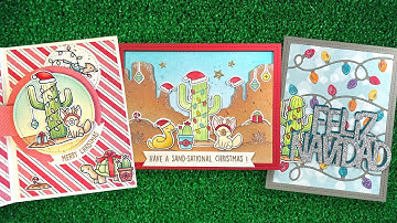 Intro to Christmas in the Desert for STAMPtember + 3 cards from start to finish