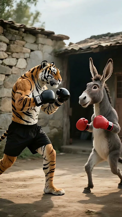 Donkey has got a lesson #catstory #aicat #cuteanimal #cat #funny#catstory