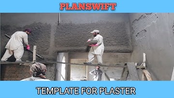 How to Calculate Cement & Sand Plaster Template in Plan Swift for Beginners  Lecture 13