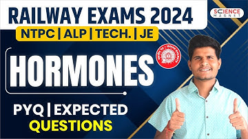 Railway Exams 2024 🎯 RRB ALP/Tech/JE/NTPC | Hormones Previous Year Questions #neerajsir