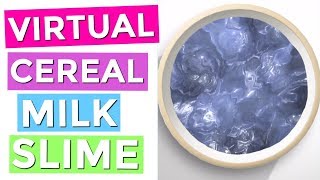 VIRTUAL CEREAL MILK SLIME! HOW TO MAKE VIRTUAL SLIME ON YOUR IPHONE! screenshot 2