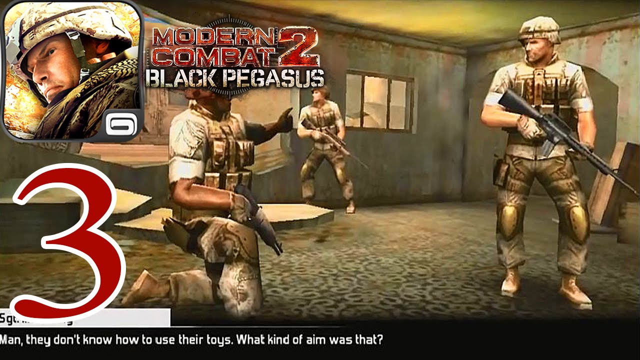 Modern Combat 2: Black Pegasus Walkthrough - iPhone Gameplay Part 3: To The  Embassy PT.1 - 