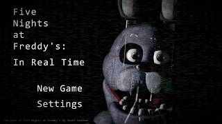 FNAF Main Menu in Real Time Animated