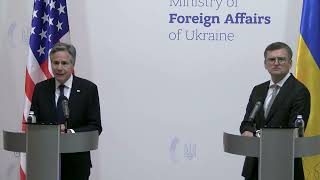 Secretary Blinken Joint Press Availability with Ukrainian Foreign Minister Kuleba in Kyiv (English)