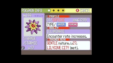 How to get Starmie in Pokemon Ruby