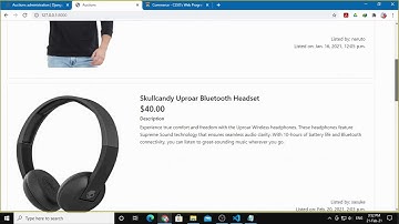 CS50W 2020 Project 2 - Commerce