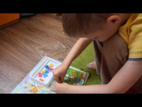 Пишем слова, книга-пазл, 5 лет