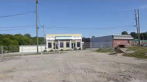 2017 Aug Charlestown Indiana town square buildings razed