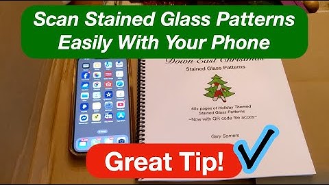 Scan a stained glass pattern using your iphone to do many things like printing or modifications.