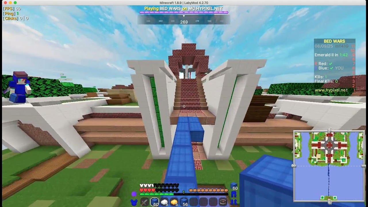 Aoody's first video---playing on Hypixel