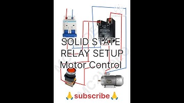 Solid state Relay 40 A  AC-AC Setup for motor control connection #electronic #viralvideo