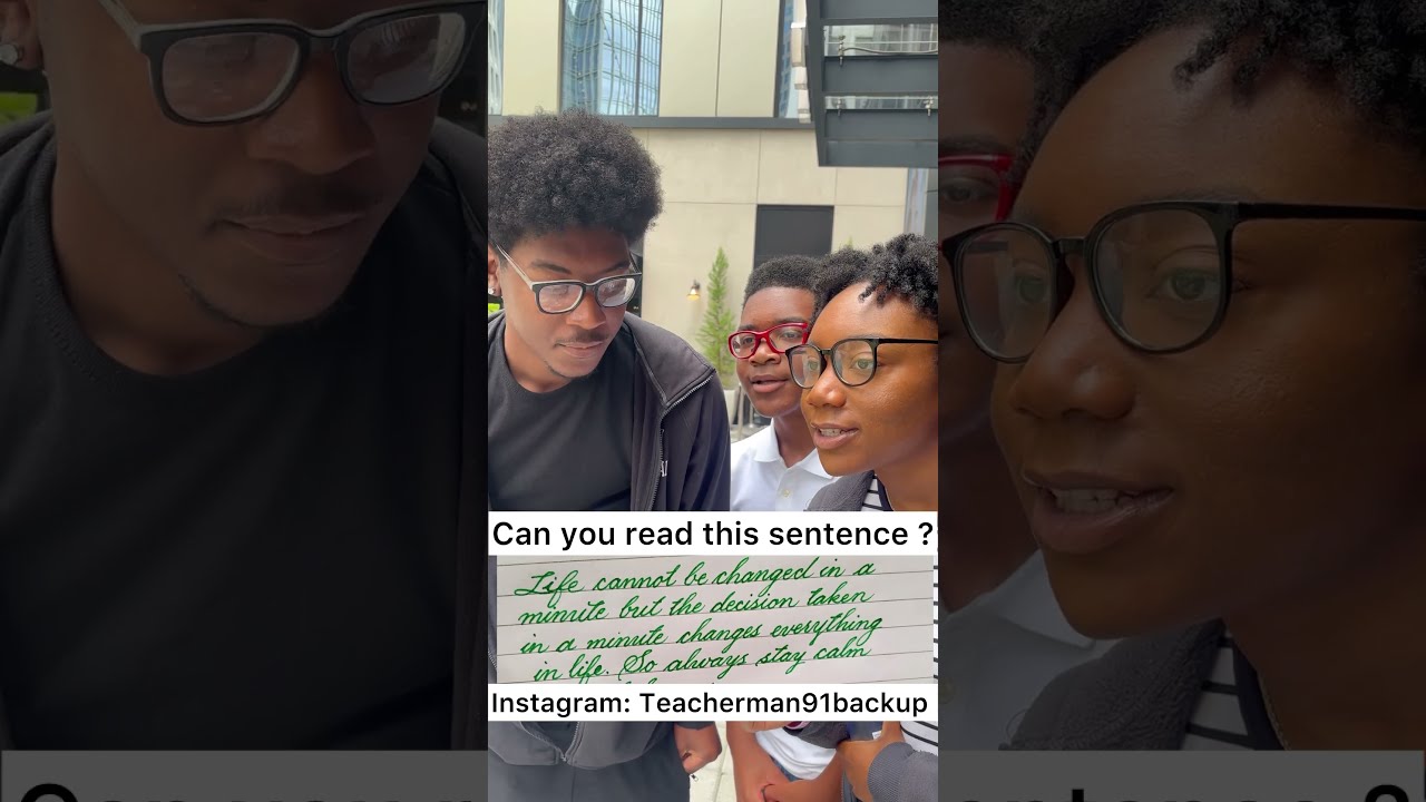 Can You Read This Sentence 