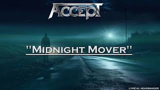 Accept - Midnight Mover (Lyric Video) #lyrics #accept #heavymetal