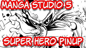 Super Hero Pinup - Scribbles with Jonathan