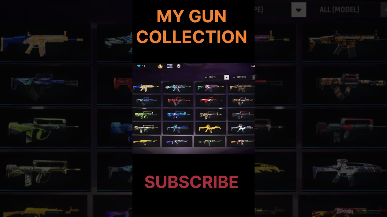 My gun collection in FREE FIRE 