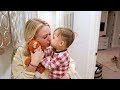 Baby's First Time Kissing Mom!