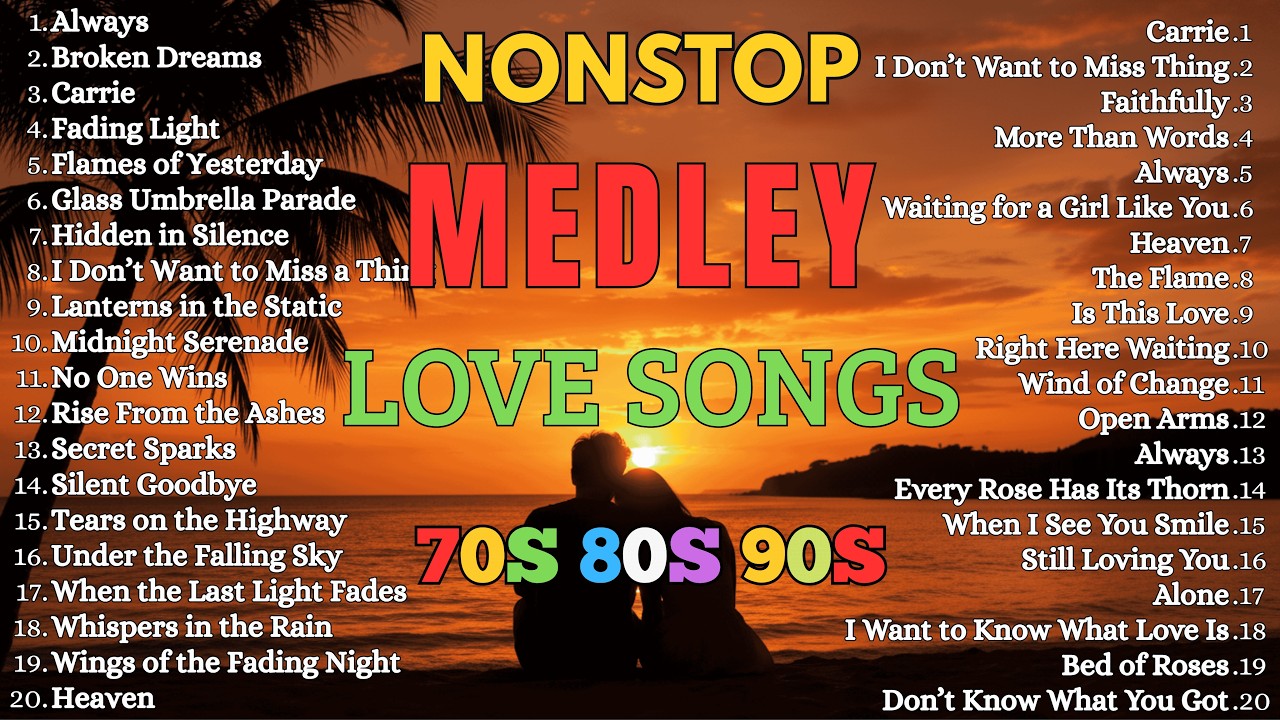 Romantic & Emotional Slow Rock Love Songs 🎧 Nonstop 70s 80s 90s Rock ...
