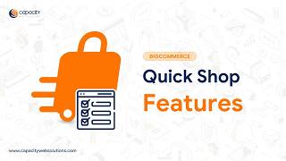 BigCommerce Quick Shop App all the features