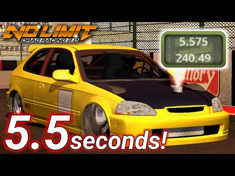 5.5 Seconds Civic Tune! Fastest Honda Civic Tune Update 1.9.6 | No Limit Drag Racing 2.0