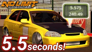 5.5 Seconds Civic Tune! Fastest Honda Civic Tune Update 1.9.6 | No Limit Drag Racing 2.0