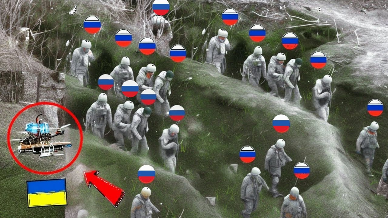 Large Russian Troops Face Deadly Ukrainian FPV Drones - YouTube